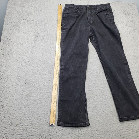 Vintage Elizabeth and James Straight Leg Jeans Womens 12-31 Black Denim Stretch - Picture 4 of 6